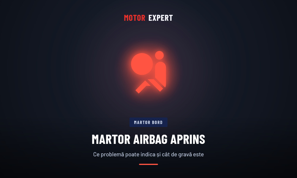 Martor airbag aprins