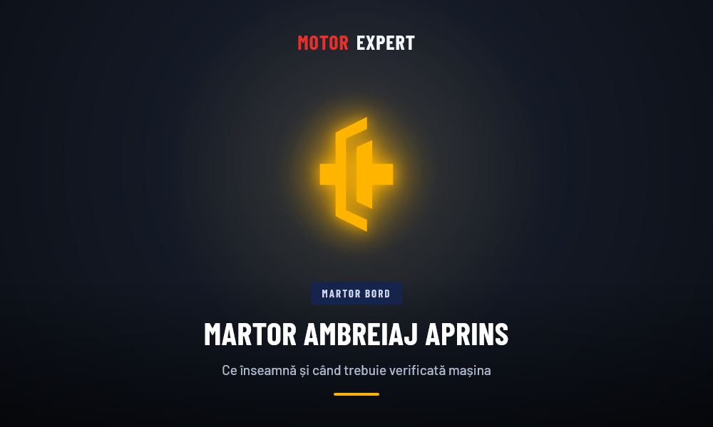 Martor ambreiaj aprins