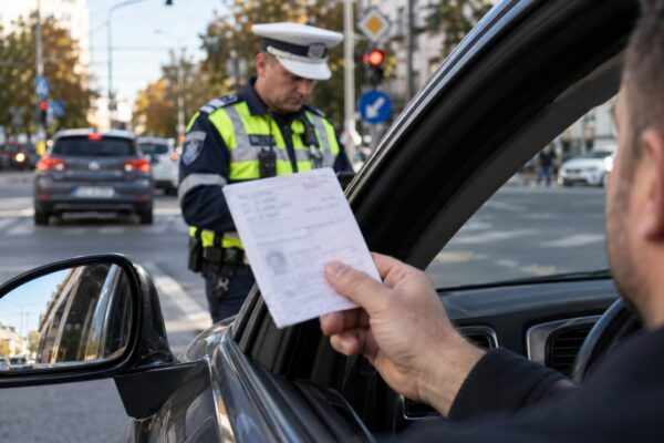 Dovada înlocuitoare a permisului: când permite conducerea și când nu